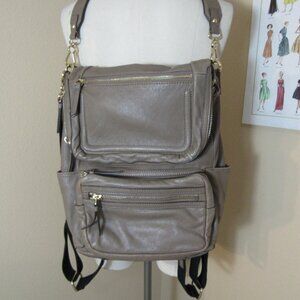 Vince Camuto Tan/Taupe Leather Convertible Backpack